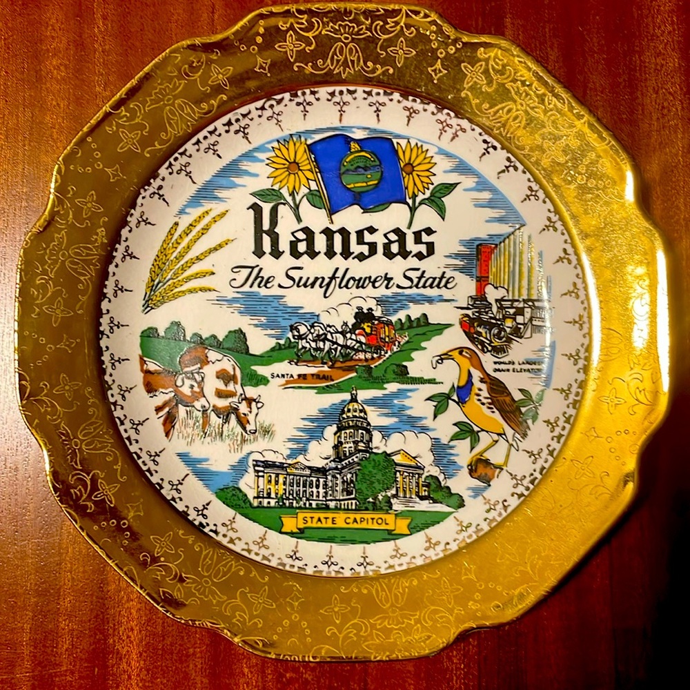 Kansas Commemorative Plate